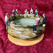 Load image into Gallery viewer, Antique Large 15” Long 8.5” High Japanese Sumida Gawa Porcelain Pottery Bowl
