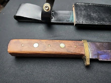 Load image into Gallery viewer, Custom Vintage Bowie Style Knife Marked Unknown Maker Handmade
