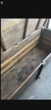 Load image into Gallery viewer, Antique Handmade Metal &amp; Wood Storage Chest Trunk
