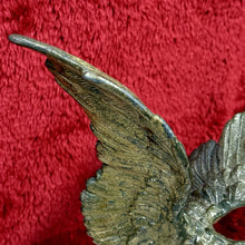 Load image into Gallery viewer, Vintage Metal Cast Eagle on Pink quartz Base Ashtray, 14lbs Rare
