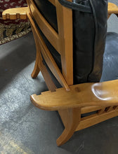 Load image into Gallery viewer, Morris/Stickley-Inspired Royal Oak Chair Recliner + Footstool, Leather Cushions!
