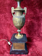 Load image into Gallery viewer, PAIR of Antique French Candelabra 38” Bronze Marble Base Five Arm Candle Holder
