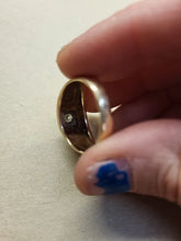 Load image into Gallery viewer, Men&#39;s Vintage 10K Yellow Gold .65c Diamond Pave Signet Ring SZ 9
