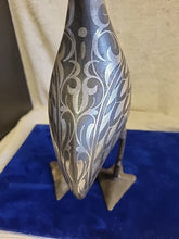 Load image into Gallery viewer, Antique Islamic Persian Qajar Period Patinated Steel Bird Figurine
