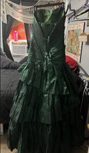 Load image into Gallery viewer, Beautiful and unique green ball gown Night Moves corset style prom dress!!

