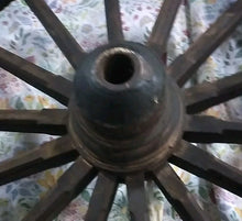 Load image into Gallery viewer, Rustic Wagon Wheel Dating Mid to Late 1800's, 47” Diameter Nice Condition ￼
