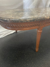Load image into Gallery viewer, Set of 3 beautiful black Marble Oval Coffee Table And 2 End Tables!
