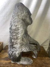 Load image into Gallery viewer, Large Vintage Silverback Gorilla Metal Sculpture Figurine‏ Statue 21” T !!Large Vintage Silverback Gorilla Metal Sculpture Figurine‏ Statue 21” T !!
