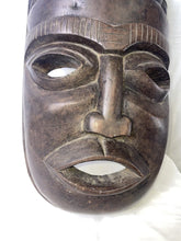 Load image into Gallery viewer, African Tribal Mask Wood Hand Carved Mask Ivory Coast Circa 1960S!!
