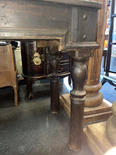 Load image into Gallery viewer, Antique Door Console Table, Dark Tone Wood Indian Handcarved Unique!!!
