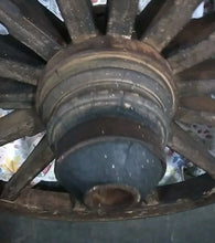 Load image into Gallery viewer, Rustic Wagon Wheel Dating Mid to Late 1800's, 47” Diameter Nice Condition ￼
