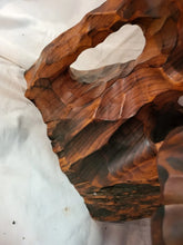Load image into Gallery viewer, VTG 3 Tier Table Live Edge Thick Natural Burled Wood PAIR Root - Brutalist Tree
