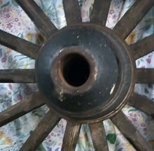 Load image into Gallery viewer, Rustic Wagon Wheel Dating Mid to Late 1800's, 47” Diameter Nice Condition ￼
