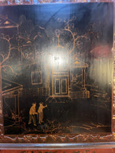 Load image into Gallery viewer, Antique 19th Century ￼Chinese ￼Wood Black Lacquer 3 Tiered Cabinet ￼87” X 40” !!
