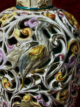 Load image into Gallery viewer, PAIR of Vintage Italian Rococo Capodimonte Porcelain Lamps Cherubs 28”
