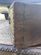Load image into Gallery viewer, Antique 19th Century Middle Eastern Brass &amp; Wood Blanket Chest
