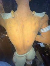 Load image into Gallery viewer, Large Life Size majestic ￼Mexican Native Aztec Inca Clay Warrior Statue 81”
