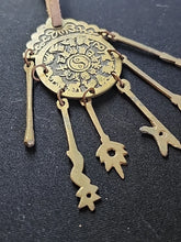 Load image into Gallery viewer, Antique OLD CHINESE BRASS METAL OPIUM CHATELAINE w/ 6 TOOLS

