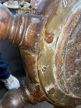 Load image into Gallery viewer, ANTIQUE HUGE 54 INCH SAILING SHIPS MARINE NAVIGATION STEERING WHEEL
