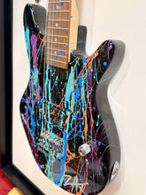 Load image into Gallery viewer, E.M. ZAX Original SIGNED Acrylic Painting On New Rogue Rocketeer Electric Guitar
