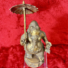 Load image into Gallery viewer, Mappilai Ganesha - Statue of Lord Ganesh with his umbrella, Bronze Sculpture
