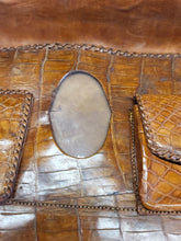 Load image into Gallery viewer, Vintage Alligator taxidermy Murse Purse Genuine Leather 1940’s Handbag Antique
