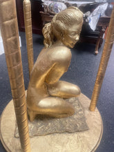 Load image into Gallery viewer, Custom made mid century art nouveau style set of coffee table and end tables!!
