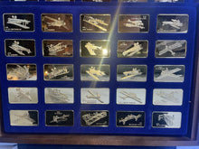 Load image into Gallery viewer, Jane's Medallic Register Great Aircraft 24kt Gold Plate on Bronze 100 Ingot Set
