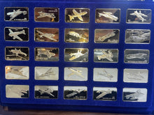 Load image into Gallery viewer, Jane's Medallic Register Great Aircraft 24kt Gold Plate on Bronze 100 Ingot Set
