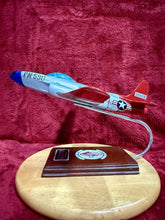 Load image into Gallery viewer, Vintage P-80 Shooting Star Lockheed Martin Airplane Mahogany Wood Model
