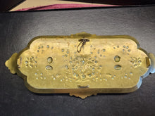 Load image into Gallery viewer, 19c.French Art Nouveau Brass profile portraits &amp; diety Card Pin Card Tray 13''
