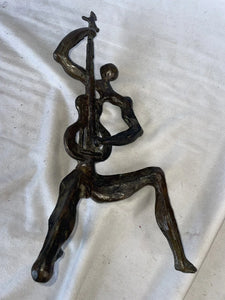 Ossip Zadkine 1890-1967 original Bronze Sculpture “The Guitarist”, 1950-1960!!