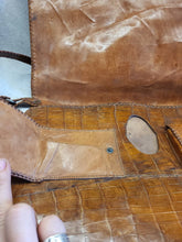 Load image into Gallery viewer, Vintage Alligator taxidermy Murse Purse Genuine Leather 1940’s Handbag Antique
