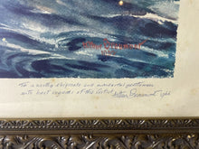 Load image into Gallery viewer, Arthur Beaumont 1965 USS Enterprise CVN-65, Long Beach, Bainbridge ￼signed Print
