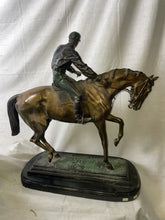 Load image into Gallery viewer, Isidore Bonheur Le Grand WINNERS CIRCLE Large bronze Vintage Signed Sculpture!!

