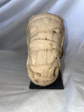 Load image into Gallery viewer, Ancient Indian sandstone horse head mounted on metal base￼ 1st-2nd Century BCE!!
