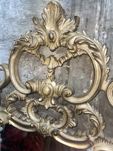Load image into Gallery viewer, Beautiful large Ornate antique style gold mirror 58“ x 34“
