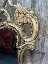 Load image into Gallery viewer, Beautiful large Ornate antique style gold mirror 58“ x 34“
