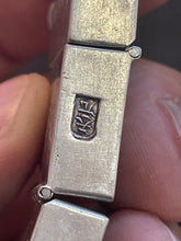 Load image into Gallery viewer, antique Qing Dynasty hallmarked sterling silver, 4 section, traveling hinged or folding snuff and opium box set from China
