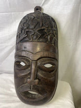 Load image into Gallery viewer, African Tribal Mask Wood Hand Carved Mask Ivory Coast Circa 1960S!!
