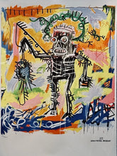 Load image into Gallery viewer, LM8- Jean-Michel Basquiat Untitled (Fishing) Lithograph 262/300, 34.75”x25.75”
