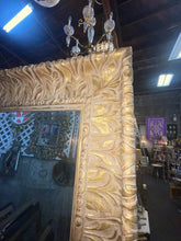 Load image into Gallery viewer, Extra Large Room Beveled Gold Ornate Mirror 86“ X 61“
